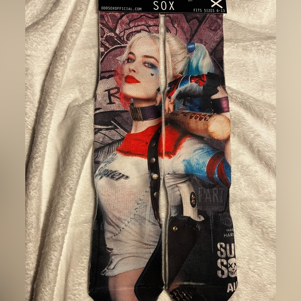 All natural 'Harley Quin' 100% cotton Unisex socks one size fits all 6-13